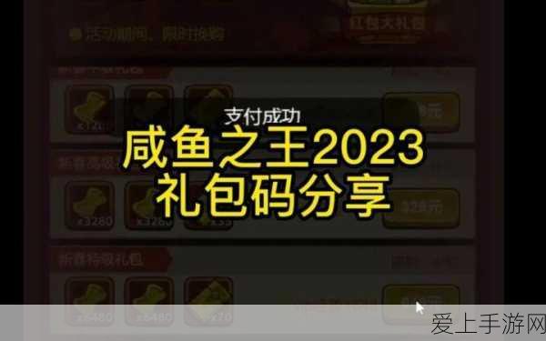 咸鱼之王2023永久礼包兑换码大放送,独家揭秘最新有效兑换细节!