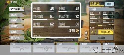 使命召唤手游M16步枪配件搭配攻略,精准射击与快速换弹的完美结合