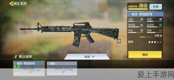 使命召唤手游M16步枪配件搭配攻略,精准射击与快速换弹的完美结合