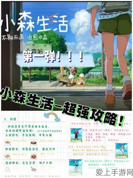小森生活手游深度解析,解锁菜谱图纸与功能表的全面攻略