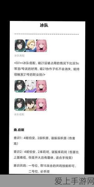 战双帕弥什高手进阶,万事角色深度玩法解析与新手必备攻略