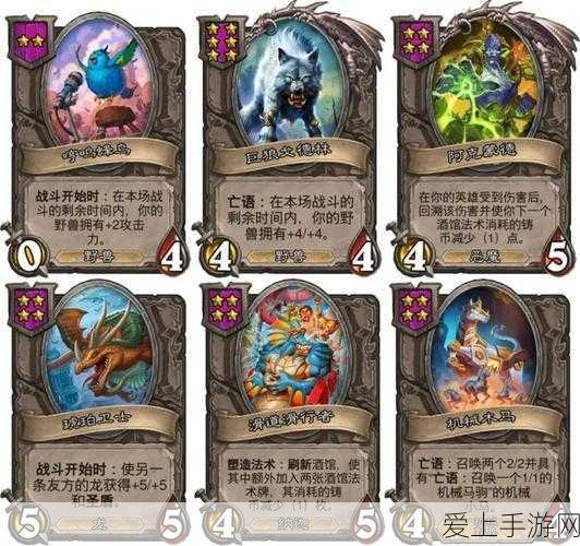 炉石传说,揭秘阿克蒙德卡牌图鉴,探索史诗级战斗细节