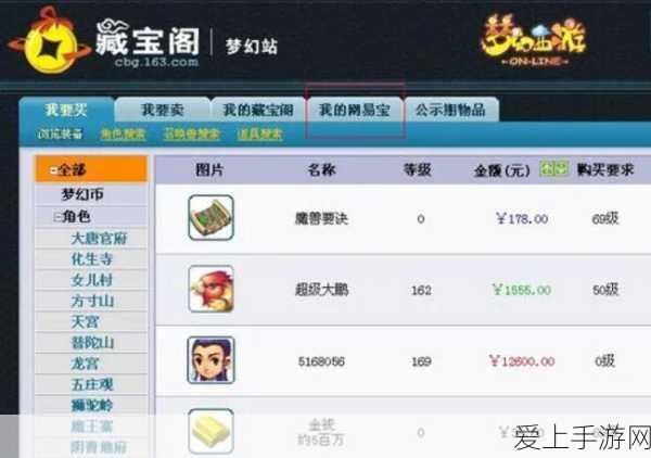 梦幻西游藏宝阁交易全攻略,轻松玩转虚拟财富流转