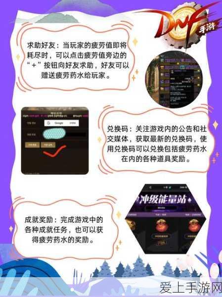 DNF手游疲劳药全攻略,解锁高效升级的秘密途径