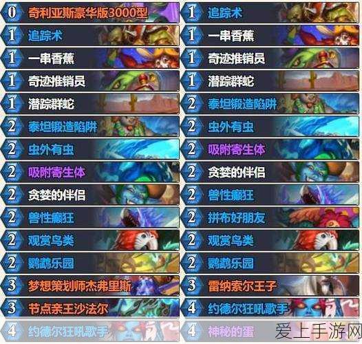 炉石传说竞技场新宠,火车王动物园卡组登顶攻略