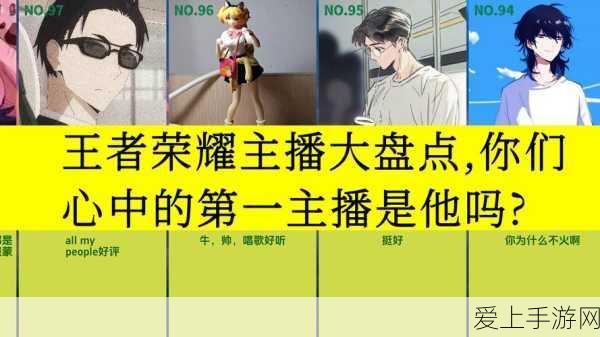 王者荣耀主播圈大揭秘,谁是你心中的NO.1?深度解析热门主播魅力
