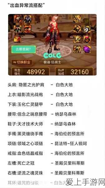 地下城与勇士决斗场,顶尖装备搭配策略揭秘