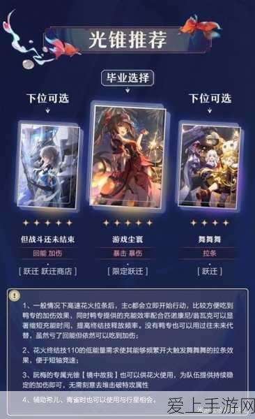 星穹铁道深度攻略,火花光锥搭配策略全揭秘,助你征服银河战场!