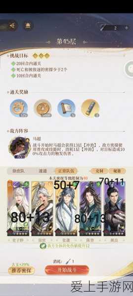 独家揭秘,代号鸢地宫30层极限通关秘籍,策略与技巧大公开!